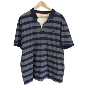 Nautica Men's Striped Polo Shirt Sz XXL